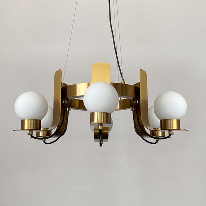 Postmodern glass chandelier
