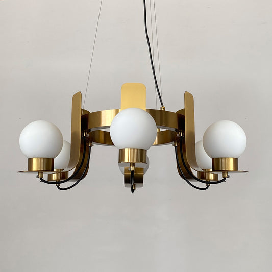 Postmodern glass chandelier