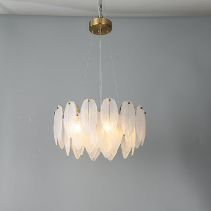 Postmodern glass chandelier modern minimalist style