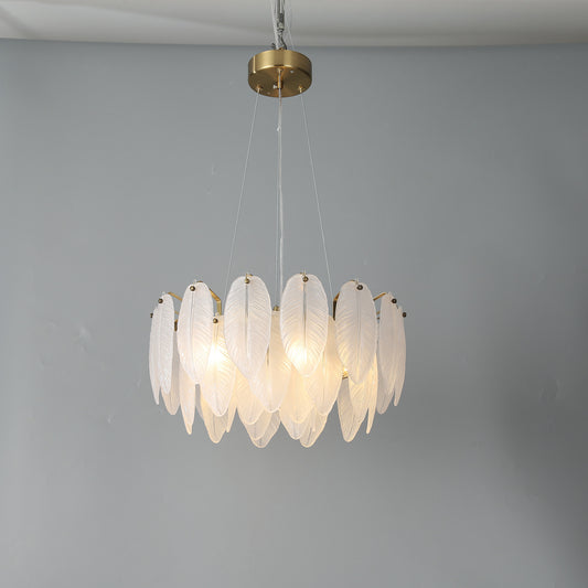 Postmodern glass chandelier modern minimalist style