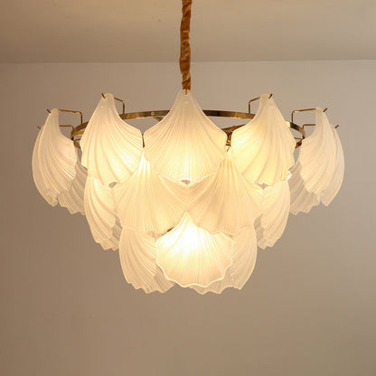 Postmodern glass chandelier modern minimalist style