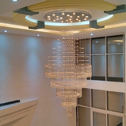 Modern simple light luxury golden crystal ceiling lamp