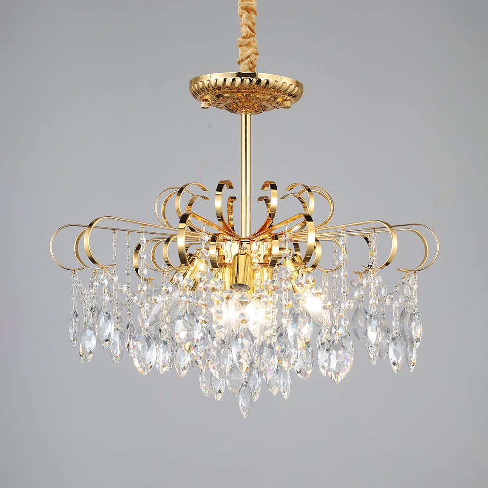 5020Wrought iron candle crystal chandelier
