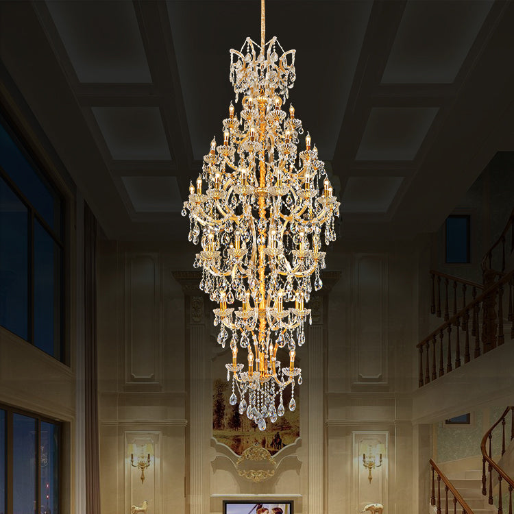 European candle crystal chandelier