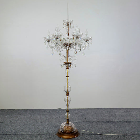 Crystal Floor Lamp | European-Style Crystal Lighting | Living Room Lighting | Villa Lighting