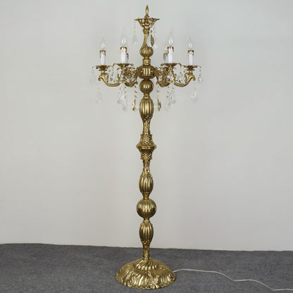 Zinc alloy floor lamp, European style floor lamp, crystal floor lamp