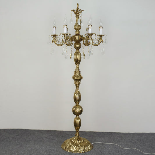 Zinc alloy floor lamp, European style floor lamp, crystal floor lamp