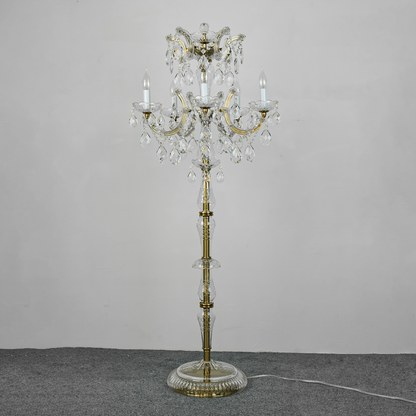 Crystal Floor Lamp | European-Style Crystal Lighting | Living Room Lamp | Villa Lighting
