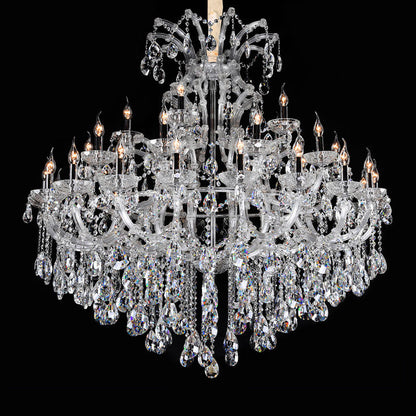8037European style candle crystal chandelier living room lamp crystal lamp