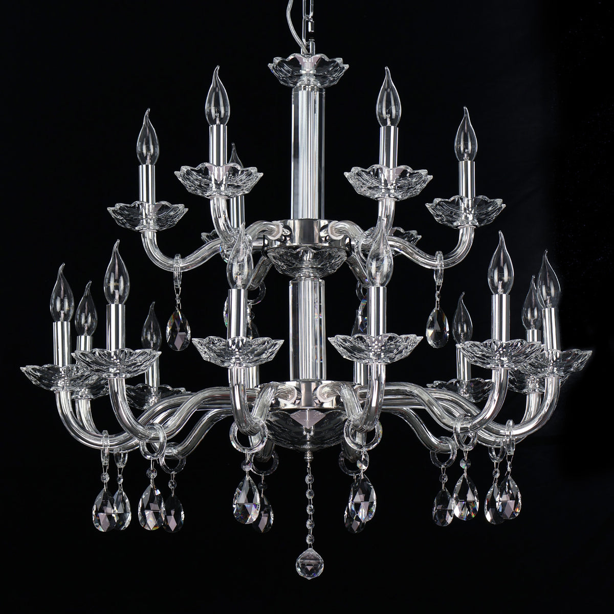 European crystal chandelie living room lighting luxurious villa bedroom crystal light