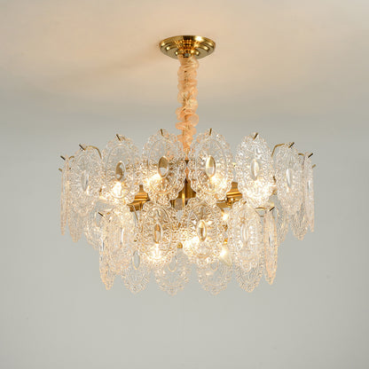 Postmodern glass chandelier modern minimalist style