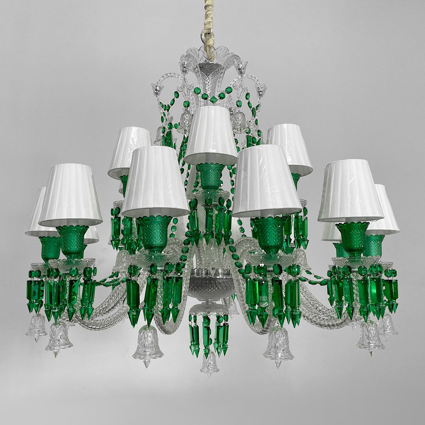 European style candle crystal chandelier villa lamp