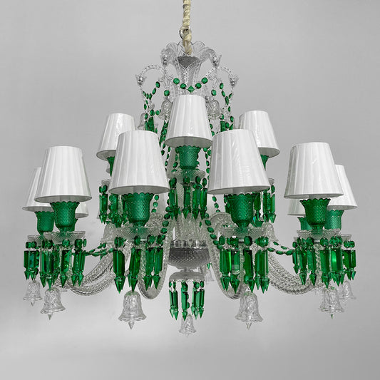 European style candle crystal chandelier villa lamp