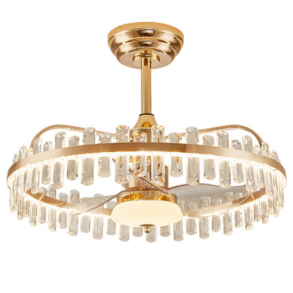 Fan light, dining room light, bedroom light, crystal chandelier. HQC5335-5775