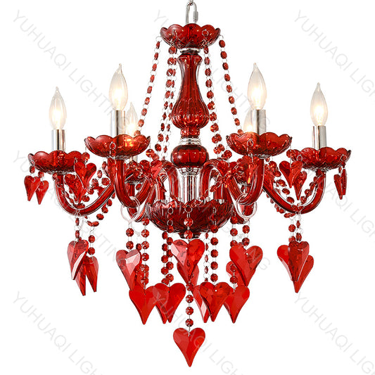 Creative Heart-Shaped Crystal Chandelier HQ8079