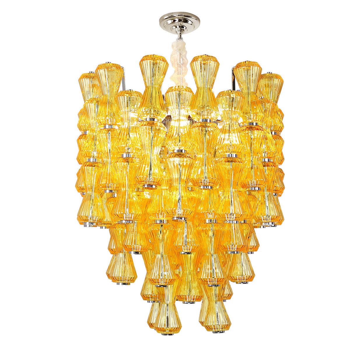 Modern luxury crystal glass chandelier, living room minimalist chandelier