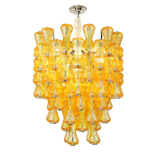 Modern luxury crystal glass chandelier, living room minimalist chandelier