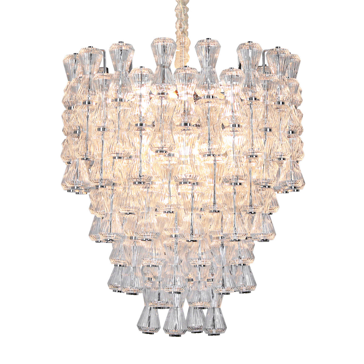 Modern luxury crystal glass chandelier, living room minimalist chandelier