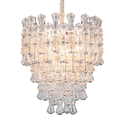 Modern luxury crystal glass chandelier, living room minimalist chandelier