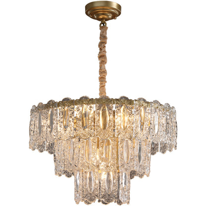 Postmodern glass chandelier, dining room chandelier, hallway chandelier