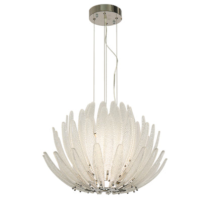 Modern minimalist living room glass pendant light branch shaped crystal light antique bedroom LED light