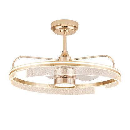 Fan light, dining room light, bedroom light, crystal chandelier.HQC-J5775/H5500