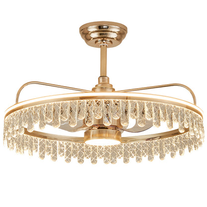 Fan light, dining room light, bedroom light, crystal chandelier.