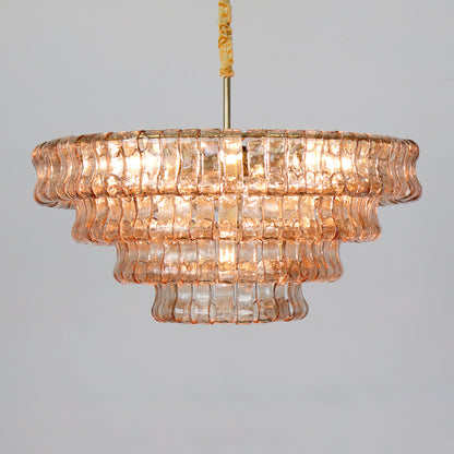 Crystal pendant light luxury living room