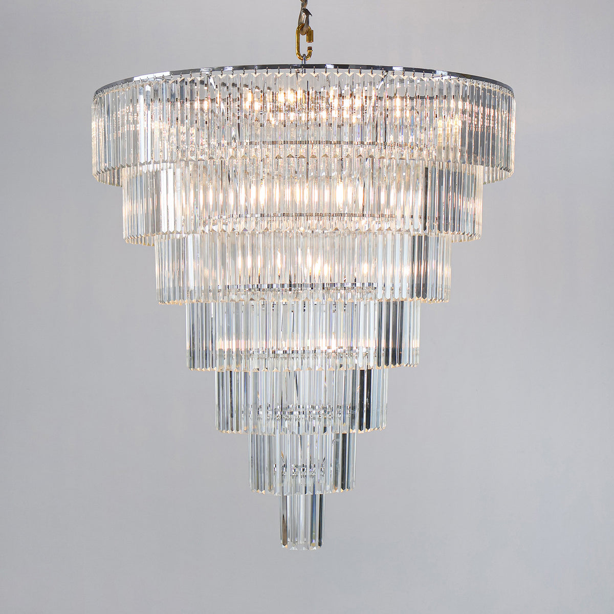 Crystal pendant light living room villa  light luxury pendant light