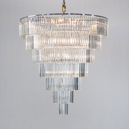 Crystal pendant light living room villa  light luxury pendant light