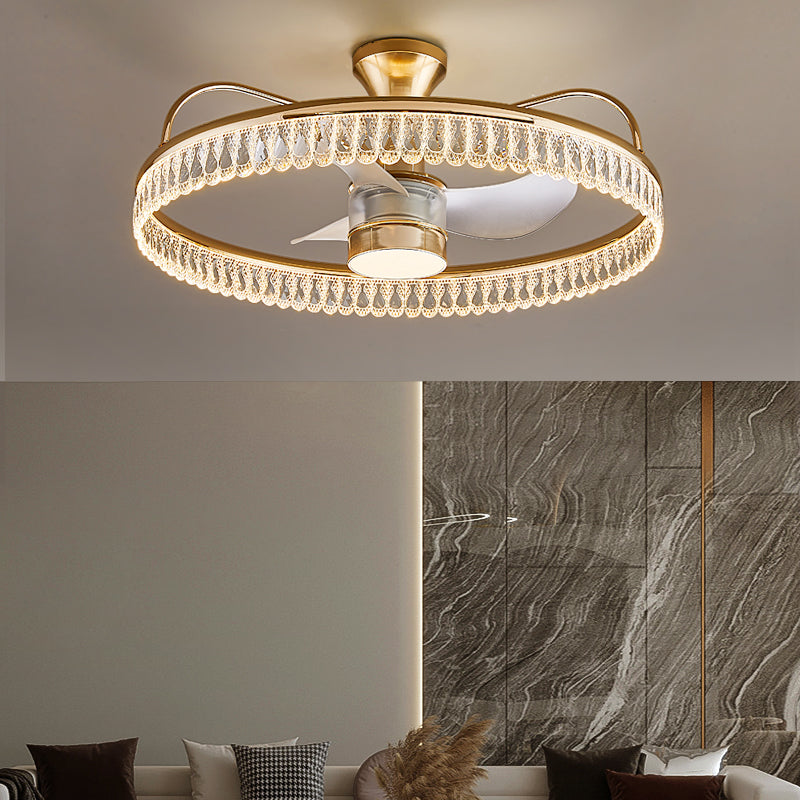 Fan light, dining room light, bedroom light, crystal chandelier, ceiling light
