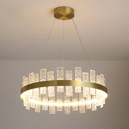 Postmodern glass chandelier modern minimalist style