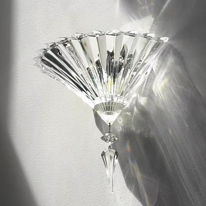 Transparent crystal wall lamp bedroom