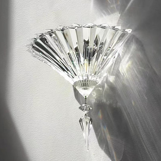 Transparent crystal wall lamp bedroom