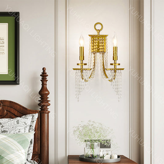 Light Luxury Crystal Bead Wall Lamp HQ355