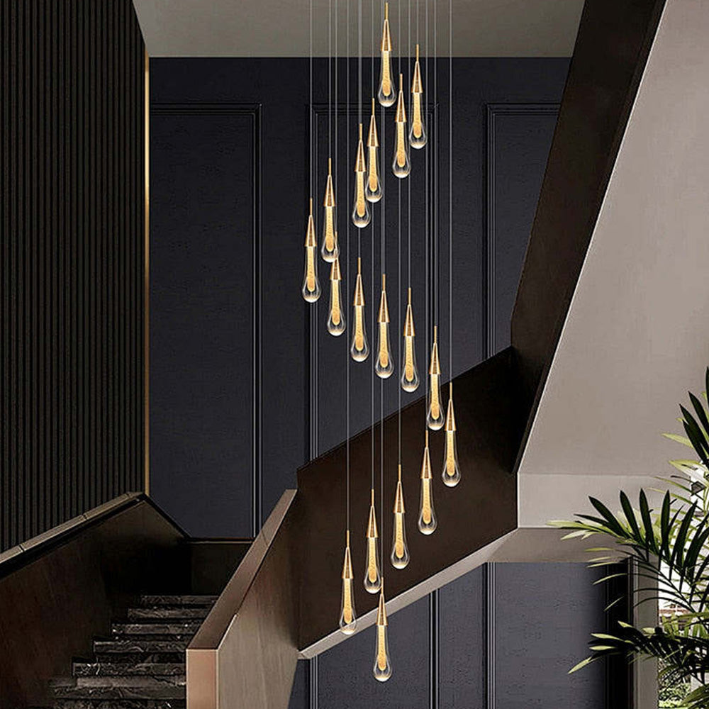 Yuhuaqi Lighting - Chinese Crystal Lighting Fixtures, Hotel Custom Lighting Fixtures, Customstair light  Chandeliers