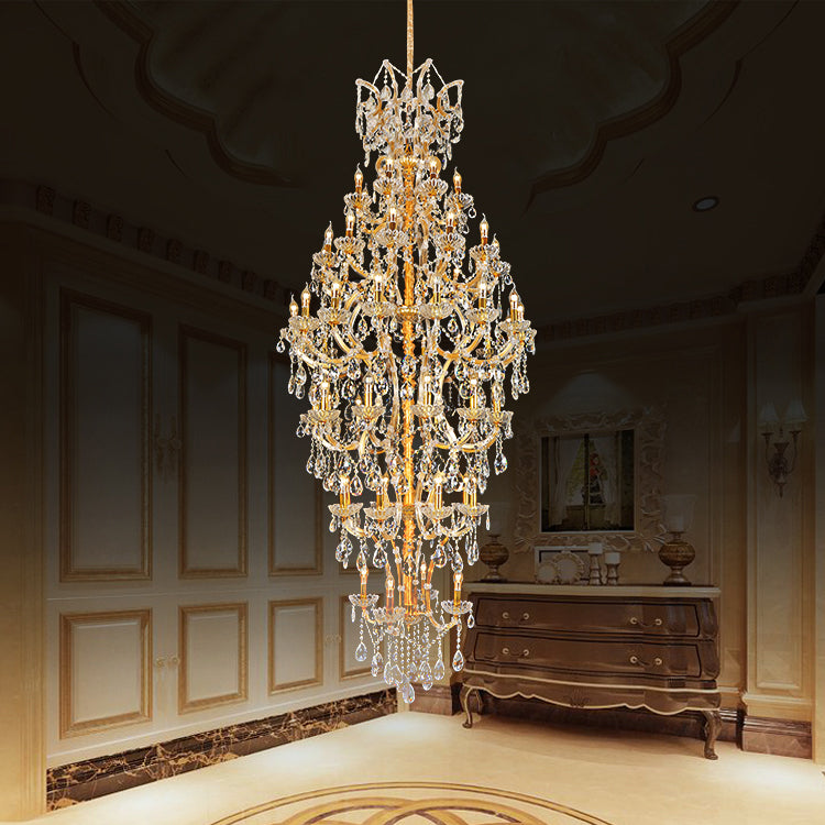 European candle crystal chandelier
