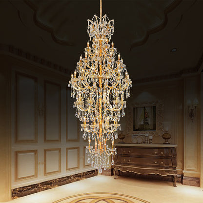 European candle crystal chandelier