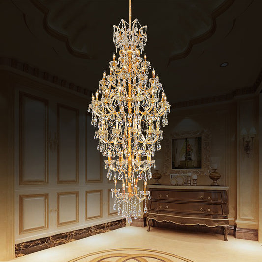 European candle crystal chandelier