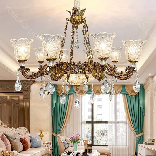 All-Copper Crystal Chandelier