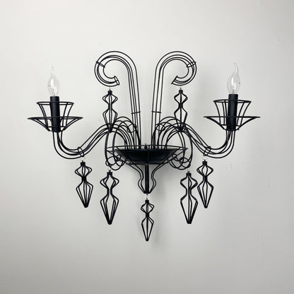 American simple black wall lamp