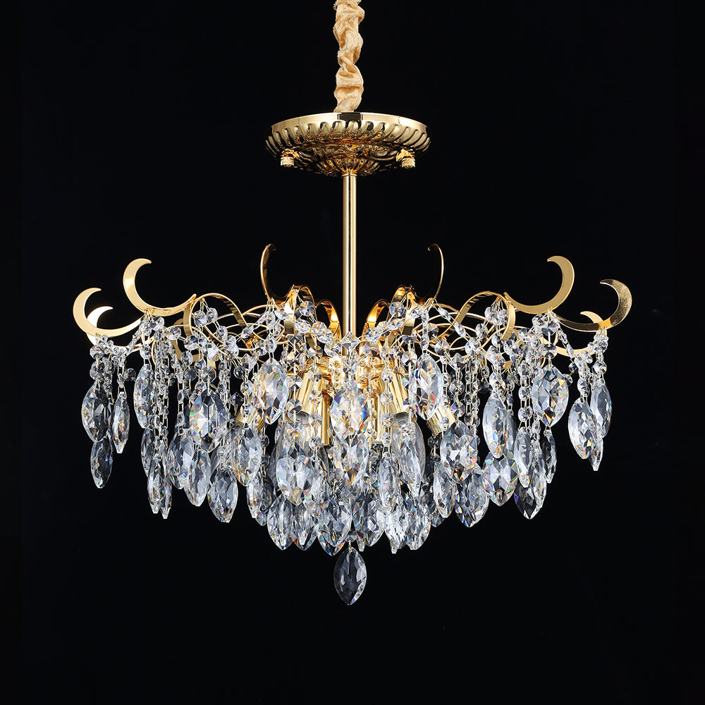 5024Wrought iron candle crystal chandelier