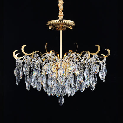 5024Wrought iron candle crystal chandelier