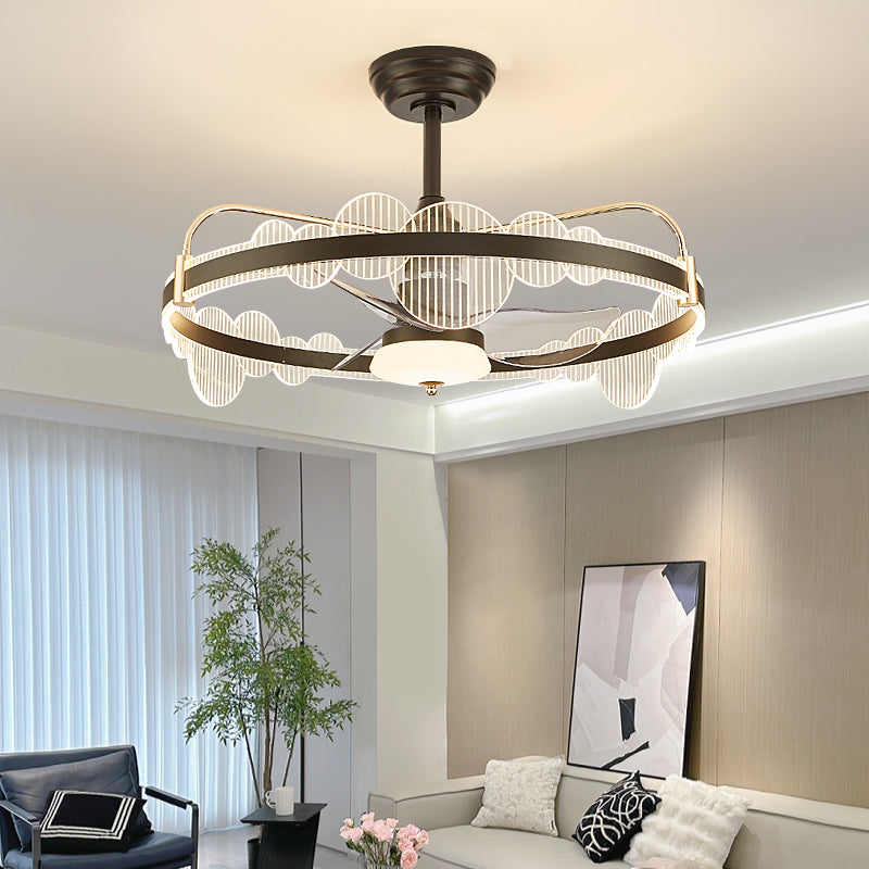 Fan light, dining room light, bedroom light, modern minimalist style HQC4620-5115