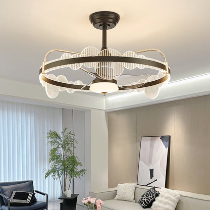 Fan light, dining room light, bedroom light, modern minimalist style HQC4620-5115