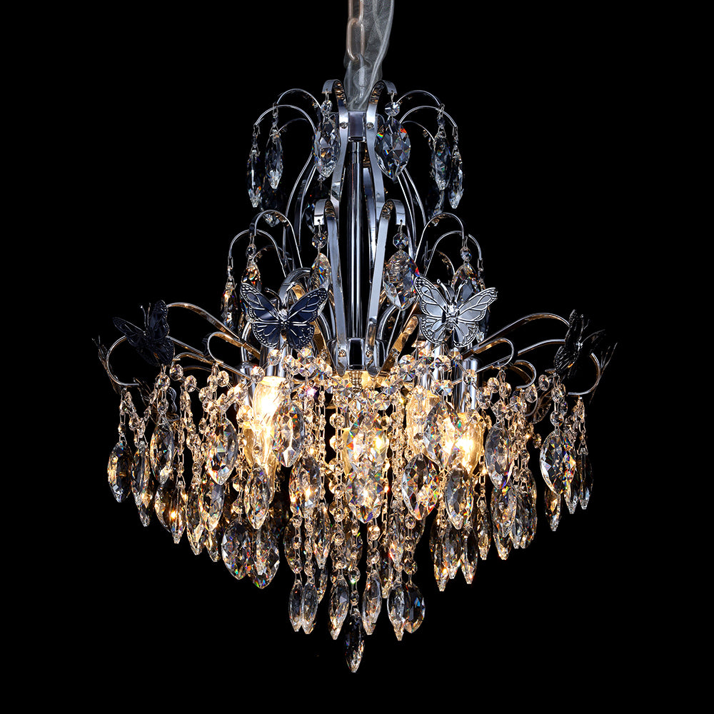 5007Wrought iron candle crystal chandelier