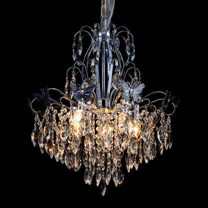 5007Wrought iron candle crystal chandelier