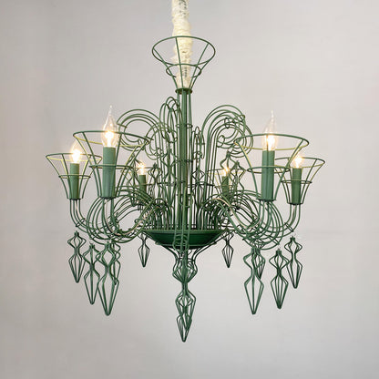 American simple iron art chandelier