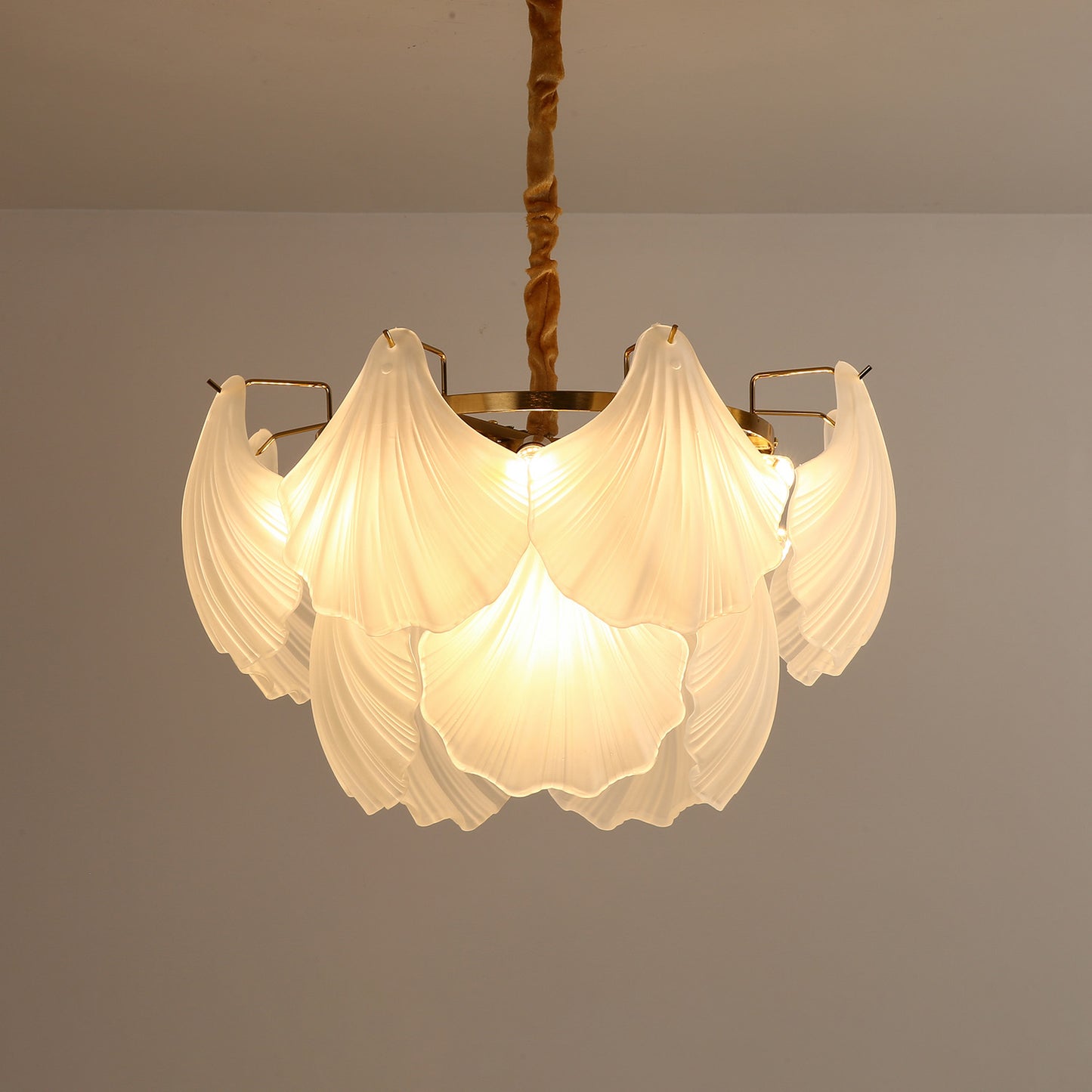 Postmodern glass chandelier modern minimalist style