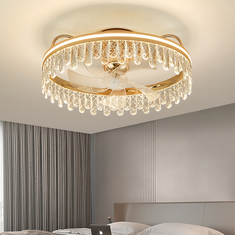 Fan light, dining room light, bedroom light, crystal chandelier.